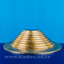 CAKE BOARDS THICK 6"-16" GOLD ROUND EACH