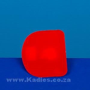 Plastic Red Scraper Round edges 110mm