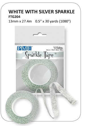 PME White/Silver Sparkle Tape