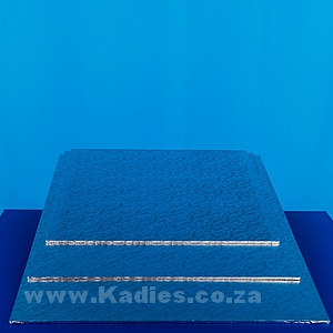 Masonite Cake Boards Silver Rectangular Assorted sizes each